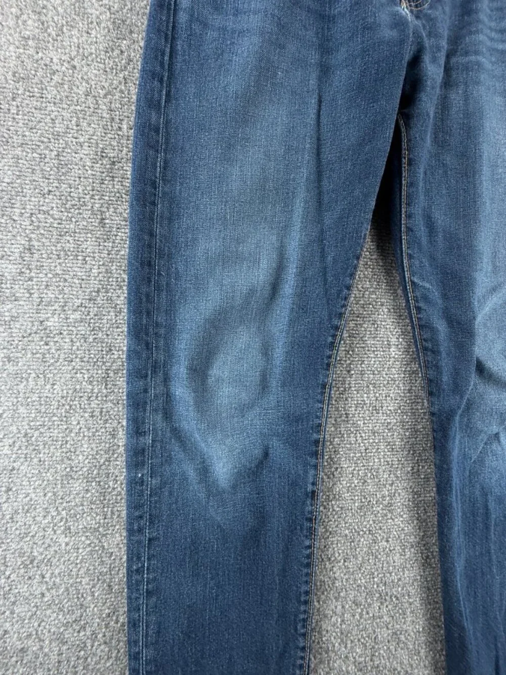 Levis 502 Premium Blue Denim Jeans Leather Patch Cotton Blend ACTL 31X30.5